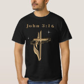 Johannes 3:16 t-shirt (Voorkant)