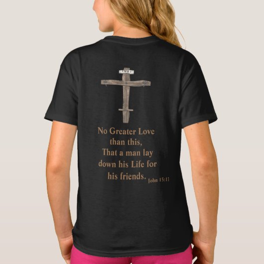 Johannes 3:16 t-shirt (Achterkant)