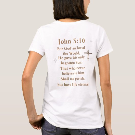 Johannes 3:16 t-shirt (Achterkant)