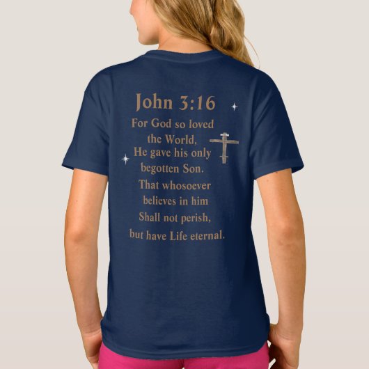 Johannes 3:16 t-shirt (Achterkant)