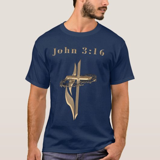 Johannes 3:16 t-shirt (Voorkant)