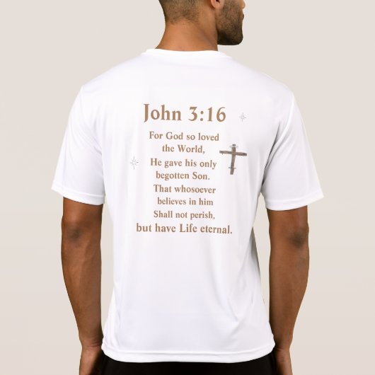 Johannes 3:16 t-shirt (Achterkant)