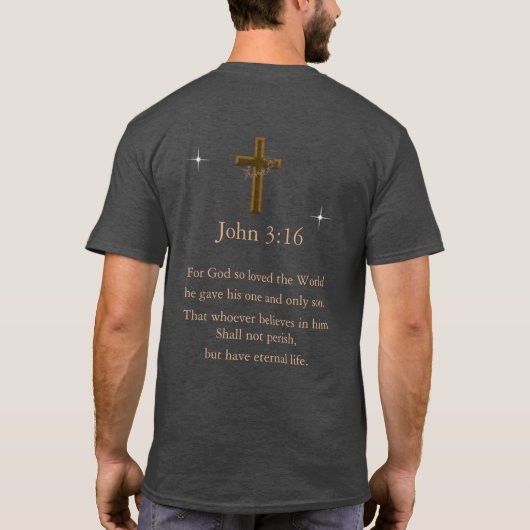 Johannes 3:16 t-shirt (Achterkant)
