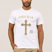 Johannes 3:16 t-shirt (Voorkant)
