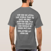 Johannes 3:16 t-shirt (Achterkant)