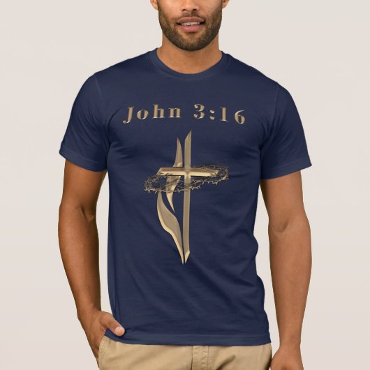 Johannes 3:16 t-shirt (Voorkant)