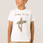 Johannes 3:16 t-shirt (Voorkant)
