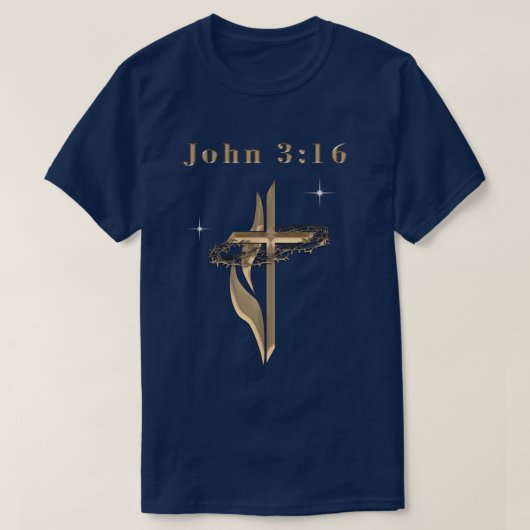 Johannes 3:16 t-shirt (Design voorkant)
