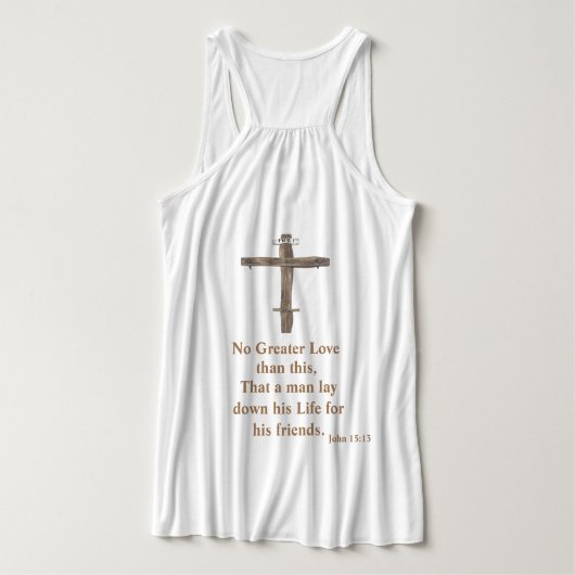 Johannes 3:16 tanktop (Design achterkant)