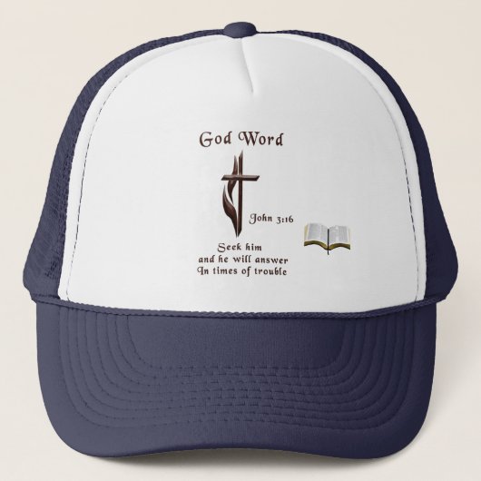 Johannes 3:16 trucker pet (Voorkant)