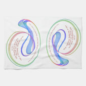 Johannes 3:16 Voor God zo geliefd regenboog Fracta Theedoek (Horizontaal)