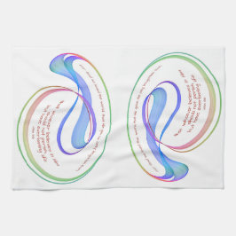 Johannes 3:16 Voor God zo geliefd regenboog Fracta Theedoek