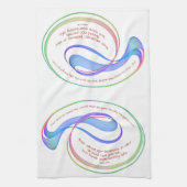 Johannes 3:16 Voor God zo geliefd regenboog Fracta Theedoek (Verticaal)