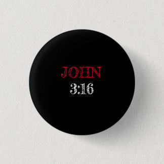 Johannes 3:16 "Want God heeft de wereld zo liefgeh Ronde Button 3,2 Cm