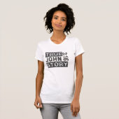 Johannes 3:16 Ware Verhaal Bijbel Quote Grunge T-shirt (Voorkant volledig)