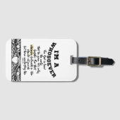 Johannes 3:16 Wie ook Bagagelabel (Voorkant (horizontaal))