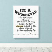 Johannes 3:16 Wie ook Canvas Afdruk (Insitu (Houten vloer))