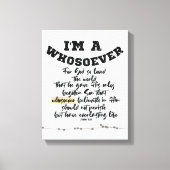 Johannes 3:16 Wie ook Canvas Afdruk (Voorkant)