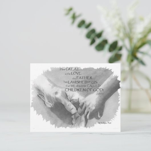 Johannes 3:1 Briefkaart (Staand voorkant)