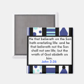 Johannes 3:36 magneet (Voorkant / Achterkant)