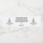 Johannes 4:14 Watermerk Waterfles Etiket (Enkel label)