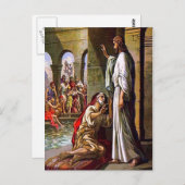 Johannes 5:1-15 Neem Uw Mat en Walk briefkaart (Voorkant / Achterkant)