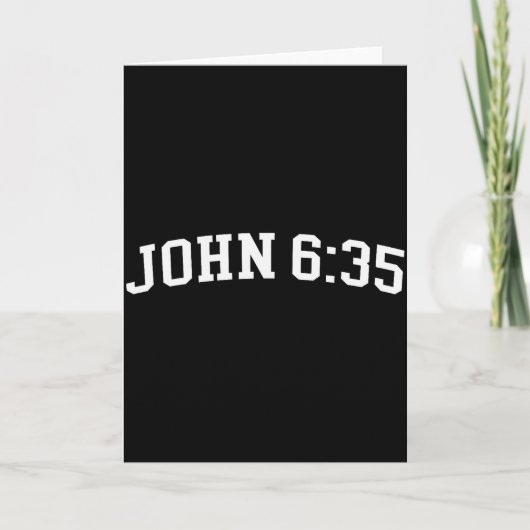 Johannes 6 35 kaart (Voorkant)