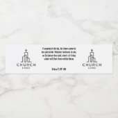 Johannes 7:37-38 Watermerk Waterfles Etiket (Enkel label)