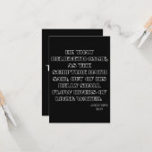 Johannes 7:38 KJV Bijbel Schrift Groet Kaart (Voorkant / Achterkant in situ)