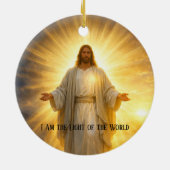 Johannes 8:12 Ik Ben het Licht Ornament (Achterkant)