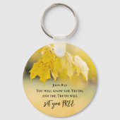 Johannes 8:32 De Waarheid zal u de VRIJE Bijbel Ve Sleutelhanger (Achterkant)