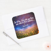 Johannes 8:36 Christelijke Bijbelgeschrift Sticker (Envelop)
