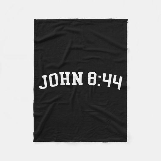 Johannes 8_44  fleece deken (Voorkant)