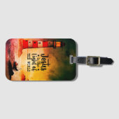 Johannes 8 Jezus is het licht van de vuurtoren van Bagagelabel (Voorkant (horizontaal))