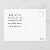 Johannes 8 Jezus is het licht van de vuurtoren van Briefkaart (Achterkant)