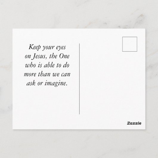 Johannes 8 Jezus is het licht van de vuurtoren van Briefkaart (Achterkant)