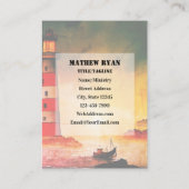 Johannes 8 Jezus is het licht van de vuurtoren van Visitekaartje (Achterkant)