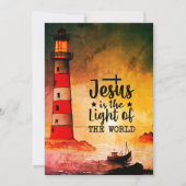 Johannes 8 Jezus is het Licht van de Wereld Vlakke (Voorkant)