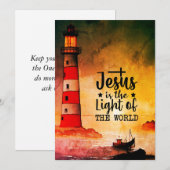 Johannes 8 Jezus is het Licht van de Wereld Vlakke (Voorkant / Achterkant)