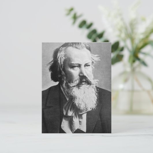 Johannes Brahms (1879) Briefkaart (Staand voorkant)