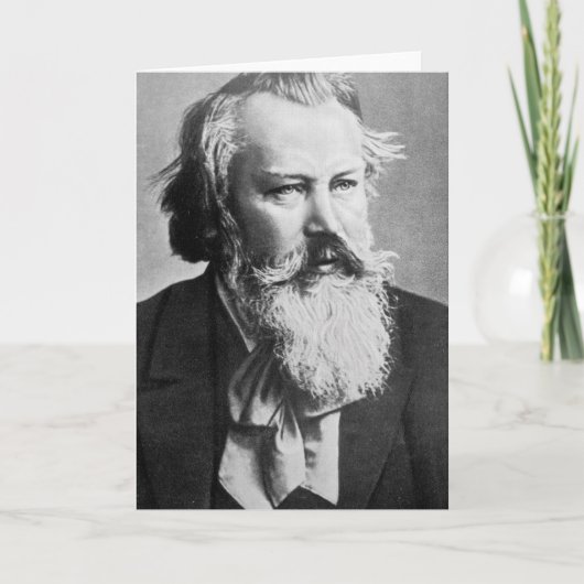 Johannes Brahms, 1879 Kaart (Voorkant)