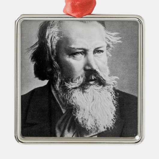 Johannes Brahms (1879) Metalen Ornament (Voorkant)