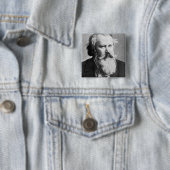 Johannes Brahms (1879) Vierkante Button 5,1 Cm (In situ)
