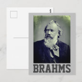 Johannes Brahms (1889) Briefkaart (Voorkant / Achterkant)