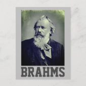 Johannes Brahms (1889) Briefkaart (Voorkant)