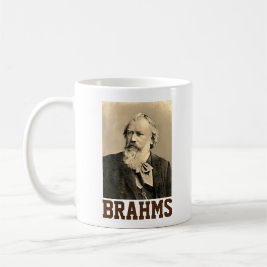 Johannes Brahms (1889) Koffiemok (Links)