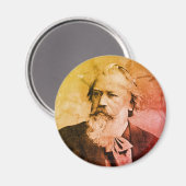 Johannes Brahms (1889) Magnet (Voorkant / Achterkant)
