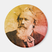 Johannes Brahms (1889) Magnet (Voorkant)