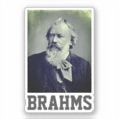 Johannes Brahms (1889) Sticker (Voorkant)