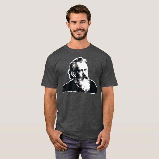 Johannes Brahms Bach Classical Music Composer T-shirt (Voorkant volledig)